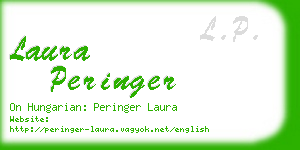 laura peringer business card